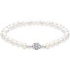 Elli Bracciale Süßwasserperlen Kristalle 925 Silber