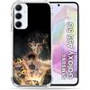 Cokitec Cover rinforzata per Samsung Galaxy A35 5G Manga One Piece Ace Nero