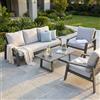 MIlani Home PERCY - salotto da giardino in alluminio 5 posti