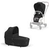 Priam Platinum Sale - Cybex Platinum Cot Mios Sepia Black + Seat pack Sepia Black