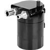 Qiilu Oil Catch Can, Kit universale Oil Catch Can Kit Serbatoio da 300 ml Motore Serbatoio nero Lega di alluminio con deflettore polacco nero
