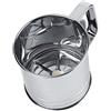 Fdit Setaccio per farina in acciaio inossidabile Setaccio per farina a mano Setaccio per farina piccolo zucchero Farina in polvere Filtro a maglia fine per torta Biscotto da dessert Ricetta per cucina dome