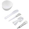 Fyearfly Set di maschere per il viso, strumenti fai da te, pennelli in silicone, setole morbide, ciotola per mescolare, spatola, set di misurini