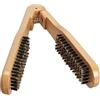 Fyearfly Spazzola Setole Cinghiale, Pettine per Lisciare i Capelli con Doppio Lato, Pinza Lisciante per Pettine per Capelli per, Setole Morbide per Barba, Cinghiale, Morbide per Capelli, Lisci, Donne, Uomini