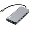 IOPLEE IOPEXTHE8IN1607 hub di interfaccia USB tipo-C 5000 Mbit/s Grigio