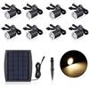 Lixada 3,2 V 0,2 W Mini Faretti Incasso Ricarica Solare LED Lampada da Giardino Sensing IP65 Impermeabile per Giardino Percorsi Metropolitana Pavimento Bagno 8PCS / 6PCS