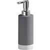 GEDY G-New Mizar, Dispenser Sapone Grigio, Dosatore Sapone Bagno Realizzato in Ceramica, Garanzia 2 Anni, Misure 19,2X6,4X6,4 CM e Peso 0,244 kg, Design R&S Gedy