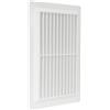 Repa Market Griglia di Ventilazione Rotonda da 250 x 170 mm Bianco Griglia di Aerazione in Plastica con Schermo a Maglia Integrato Uscita con Lamelle per Scarico e Alimentazione per Parete o Soffitto