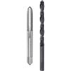 QUARKZMAN Set di Punte e Maschiatura, Maschio Filettatore Unc 1/4-20 e Punte Elicoidali in Acciaio Al Carbonio 3/16 Rivestite in Ossido Nero, Kit di Strumenti per Riparazione Filettature