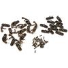 Yosoo Health Gear Hasp per Portagioielli, 12 Pezzi di Ganci per Chiavistelli Antichi, Ganci per Scatole di Legno, Chiavistelli a Bullone Piccolo con Viti, per Portagioie, Cassetta degli Attrezzi,(Bronzo a sinistra)