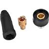 Walfront 1 Pz Serie DKJ Connettore Veloce del Cavo con Saldatrice a Stile Europeo Adattatore per Montaggio Rapido (DKJ35-50 Nero)