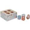 Cubo con forme a incastro celeste Little Dutch