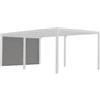 Habrita Tenda accessoria con binario per pergola bioclimatica da esterno per3630bi e per3660bi, 340x220 cm