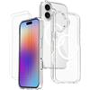 EVETANE Cover iPhone 17 e 2 schermi di protezione - TPU - Trasparente - refurbished