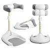 Ms BabyWorld - Supporto per vasca da bagno e doccia, con base antiscivolo, altezza e larghezza regolabile, pieghevole Grigio