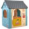 Feber casual house, casetta per bambini con porta apribile, colori pastello, per bambini/e dai 2 anni