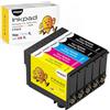 iNKPAD Compatibili 603XL Cartucce d'inchiostro Compatibili Sostituzione per WF-2830 WF-2810 XP-3100 XP-4100 XP-2100 XP-3105 XP-4105 (2Nero 1Ciano 1Magenta 1Giallo,5 Pezzi)