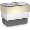 Framec Banco a Pozzetto per Gelato Mantecato CARRARA CREAM VISTA - Capacità 8 + 8 Carapine