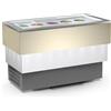 Framec Banco a Pozzetto per Gelato Mantecato CARRARA CREAM VISTA - Capacità 10 + 10 Carapine
