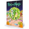 PYRAMID Rick E Morty In Legno Wall Art Portal 20 X 30 Cm Pyramid International