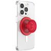 PopSockets: PopGrip Round per Magsafe - Anello Adattatore per MagSafe Incluso - Supporto e Impugnatura per Telefoni Cellulari e Custodia con un Top Intercambiabile - Blanchette Red