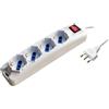 MKC Multipresa schuko/bipasso MKC cavo da 1,5 m - bianca con interruttore 4 posti 492518316 - F07969