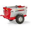 Rolly Toys 122097 - Rimorchio Farm Trailer, Rosso/Grigio