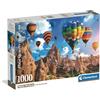 Clementoni - Puzzle 1000 Pezzi per Adulti e Ragazzi, Collection, Tema Mongolfiere in Cappadocia, con Poster Incluso, Compact Box, Idea Regalo Uomo e Donna, Made in Italy, 70x50cm, 39988