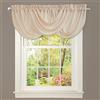 Lush Decor, Lucia, elegante mantovana a cascata per soggiorno, cucina e camera da letto, tenda per finestra in morbido poliestere, singola, neutro (106 cm x 45,7 cm, l x L)
