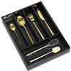 Zri Bamboo Silverware - Portaposate da cucina, in bambù, nero, 30 x 10 x 1/4 x 2,5 x 2,5 x 2,5 cm