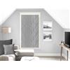 Soleil d'ocre Liane Bise-Bise, Poliestere, Grigio, 60 x 120 cm