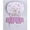 Mella Kids Copriseggiolone Pappa in Pvc ORSO ROSA per CAM CAMPIONE e CHICCO POLLY EASY