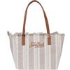 MC2 SAINT BARTH BORSA CITY MID FRINGE DOUBLE STRIPES - CBMF001-00589L - beige