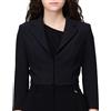 ELISABETTA FRANCHI GIACCA IN DOPPIO CREPE STRETCH CON MOTIVI A TAGLIO VIVO - GI22261E2 - nero