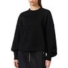 ELISABETTA FRANCHI FELPA IN COTONE CON LOGO EMBOSSED - MD02D61E2 - nero