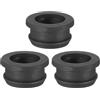 PATIKIL Tappo per Fori in Silicone 22mm / 7/8, Tappo in Siliconica per Foro 11/16 ID, 3Pz Passacavi Anello Occhiello Guarnizione per Foro Cavo Firewall Automobilistico, Nero
