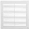 Vent Systems Copertura per sfiato dell'intradosso bianco, 200 x 200 mm - Piastra per bocchette d'aria quadrata piatta - Griglia di copertura integrata - Prese d'aria HVAC per bagno, casa, ufficio