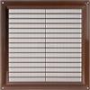 Vent Systems - Griglia di ritorno dell'aria in plastica, con protezione contro i parassiti, 250 x 250 mm, colore: Marrone