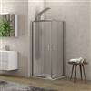 KAMALU Box doccia 100x70 vetro opaco altezza 180cm K410