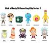 MONOGRAM Rick E Morty 3d Pvc Bag Clips Series 2 Con Figure Int.