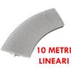 WATER LINE Offerta 10 mt Griglia Canalina a Pettine Curvabile Snodabile dim 245x22,5 mm per piscine con bordo a sfioro