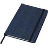 Taccuino denim A5 con 80 pagine a righe e segnalibro nero Alfred personalizzate o neutre