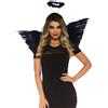 LEG AVENUE Accessori Angelo Sexy Wings and Halo Nero
