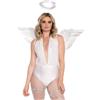 LEG AVENUE Accessori Angelo Sexy Wings and Halo Bianco