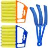 SYEYCW 3 Pezzi Pulisci Persiane, Riutilizzabile Pulisci Tapparelle, Spazzola Pulizia Veneziane in Microfibra, Spazzola Pulizia Persiane, Automotive Condizionatore Pulita, per Tende Veneziane