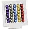 MACOM, Dispenser Portacapsule Nespresso per Macchine caffè, 30 Capsule, Acciaio Cromato Lucido, Grigio, Just Kitchen 833 Mirror Coffee Nespresso