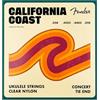 Fender CALIFORNIA COAST CONCERT UKULELE STRINGS Corde per Concert Ukulele - Tie End - GCEA