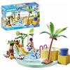 PLAYMOBIL myLife Promo Pack 71529 Piscina con Vasca idromassaggio, Divertimento Acquatico, Inclusi Scivolo a Onde, Dondolo a Molla e Altalena per Bambini, Giocattolo per Bambini dai 4 Anni in su
