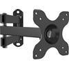 Techly 025336 Supporto a Muro per TV LED LCD 13-30 Full-Motion Nero Nero