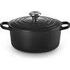 LE CREUSET Cocotte Rotonda Evolution 24cm Nero Ghisa Vetrificata